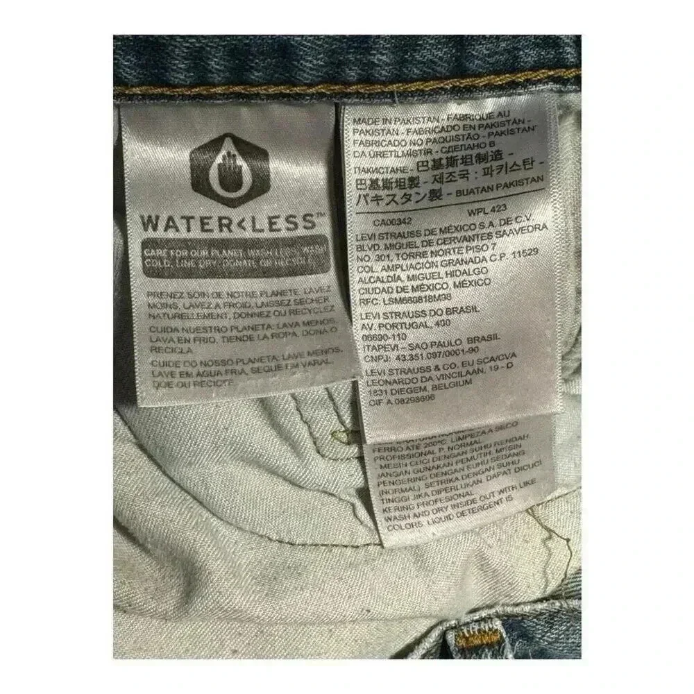 Levi's Men's Straight Leg‎ Denim Jeans Blue Size 38x30